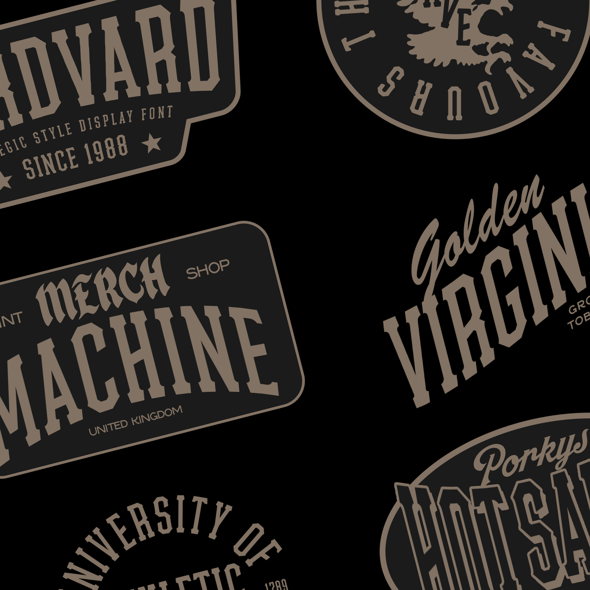 Hardvard Collegic Display Font