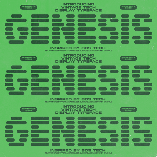 Genesis Display Font