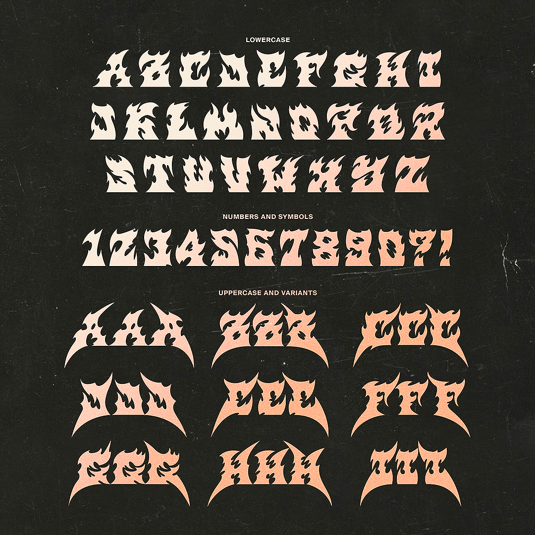 Dark Type Font Bundle