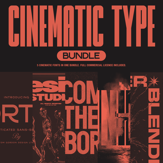 Cinematic Type Font Bundle