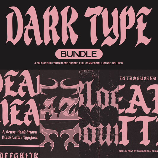 Dark Type Font Bundle