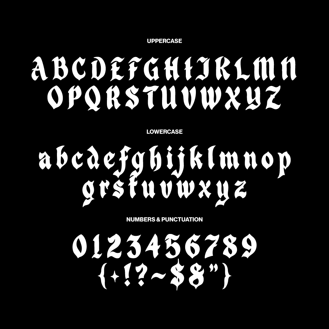 Dark Type Font Bundle