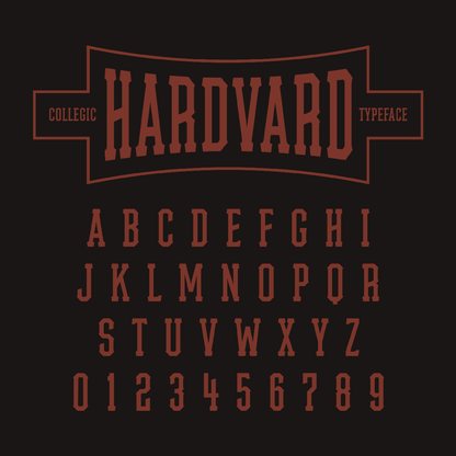 Hardvard Collegic Display Font