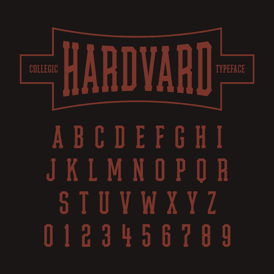Hardvard Collegic Display Font