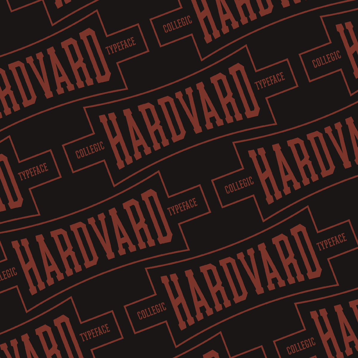 Hardvard Collegic Display Font