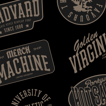 Hardvard Collegic Display Font