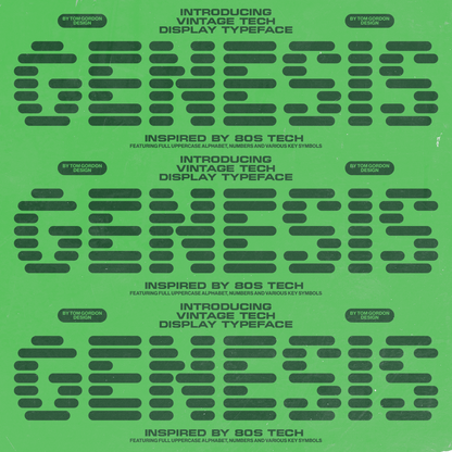 Genesis Display Font