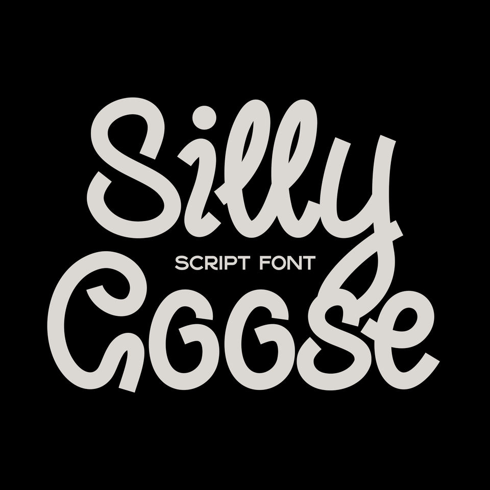 Silly Goose Script Font – TOM GORDON | STORE