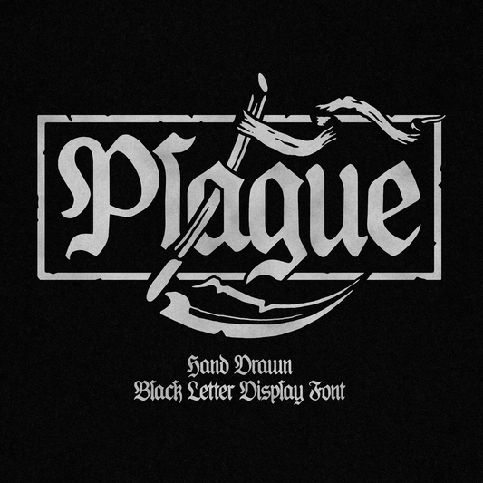 Plague Hand Drawn Blackletter Font