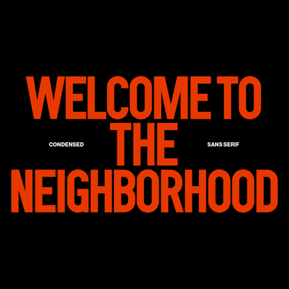 Neighbor Condensed Sans Serif Font