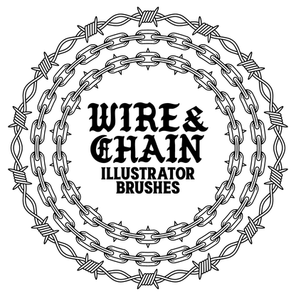 Wire & Chain Illustrator Brushes