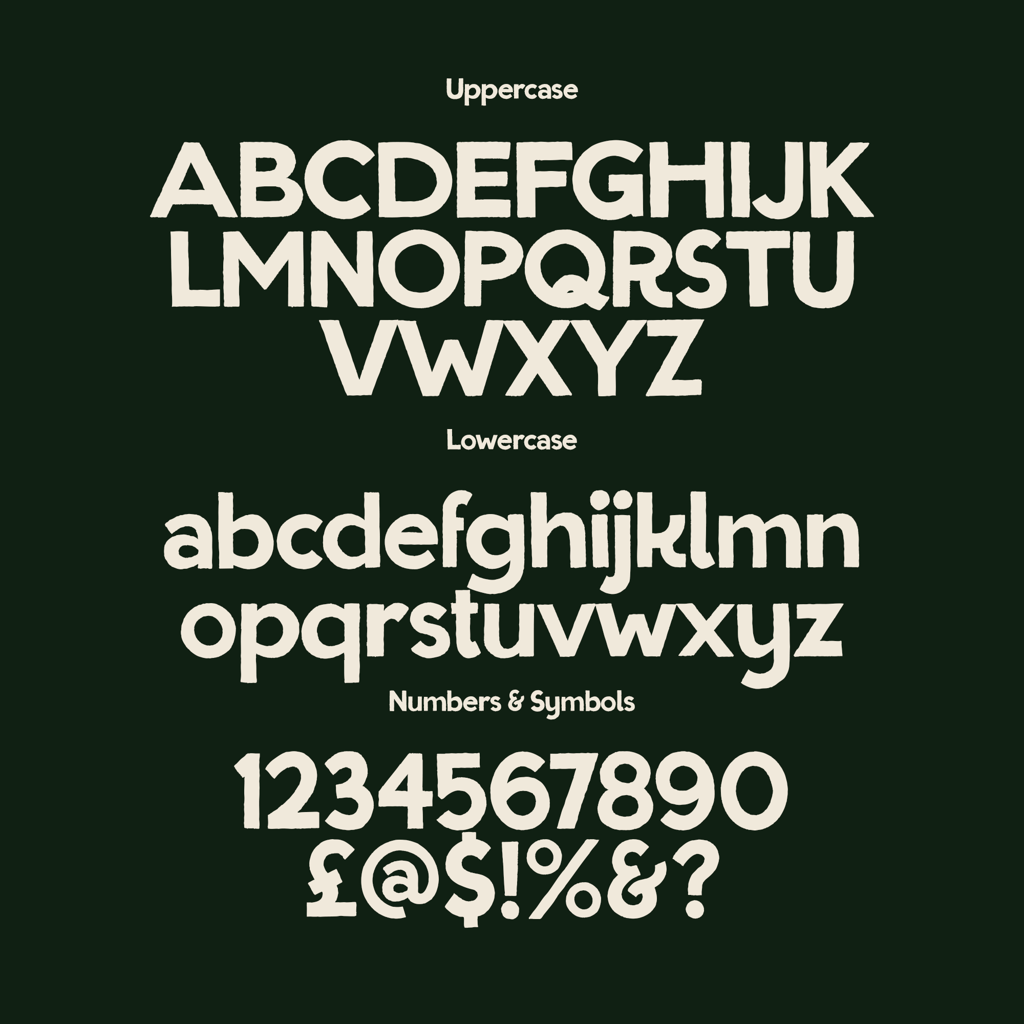 Betterpress Hand Drawn Sans Serif Font