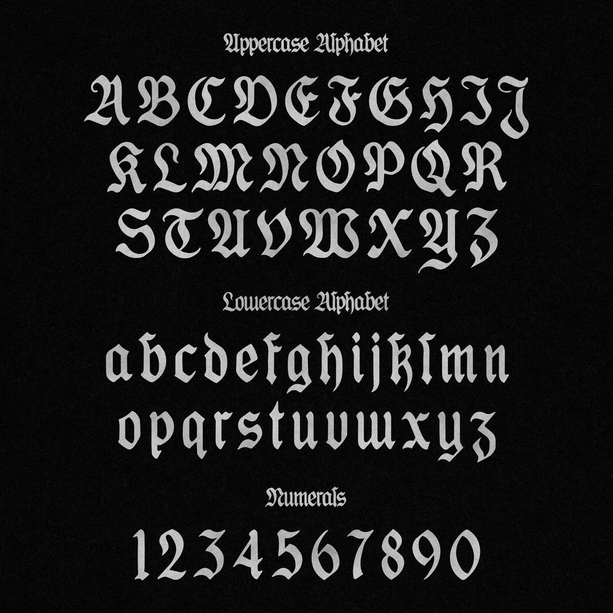 Plague Hand Drawn Blackletter Font