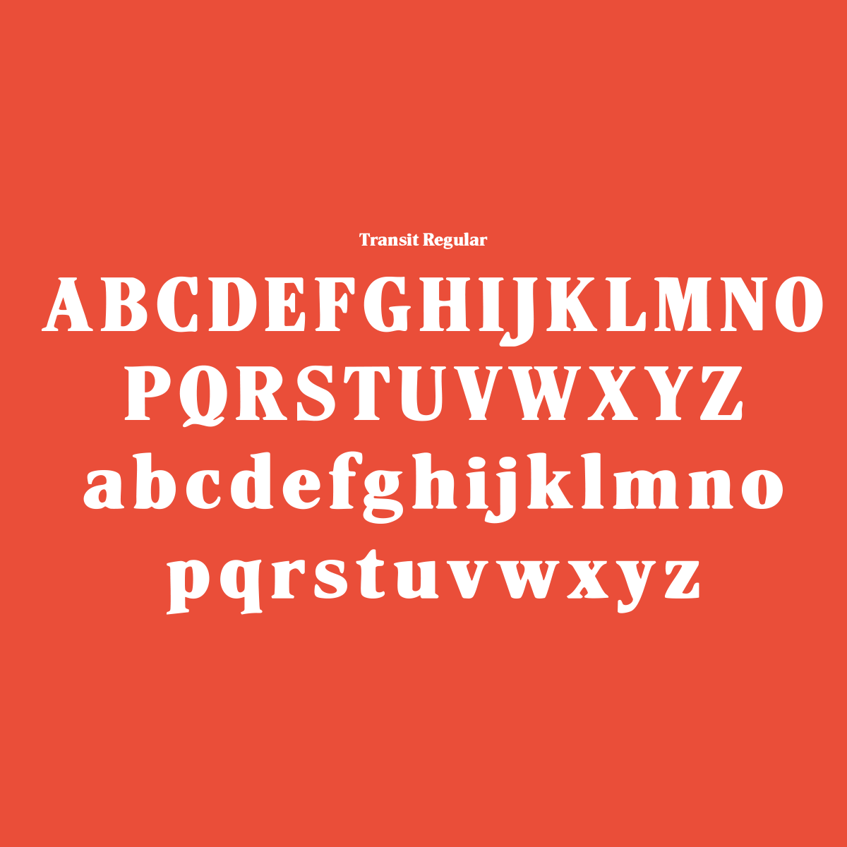 Transit Hand-drawn Serif Font