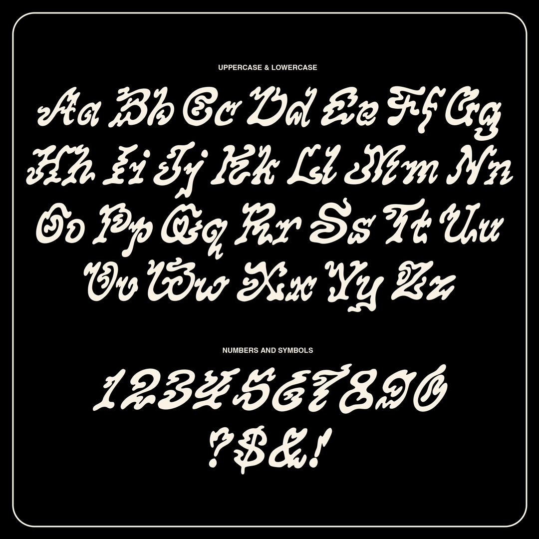 Hexed Display Font