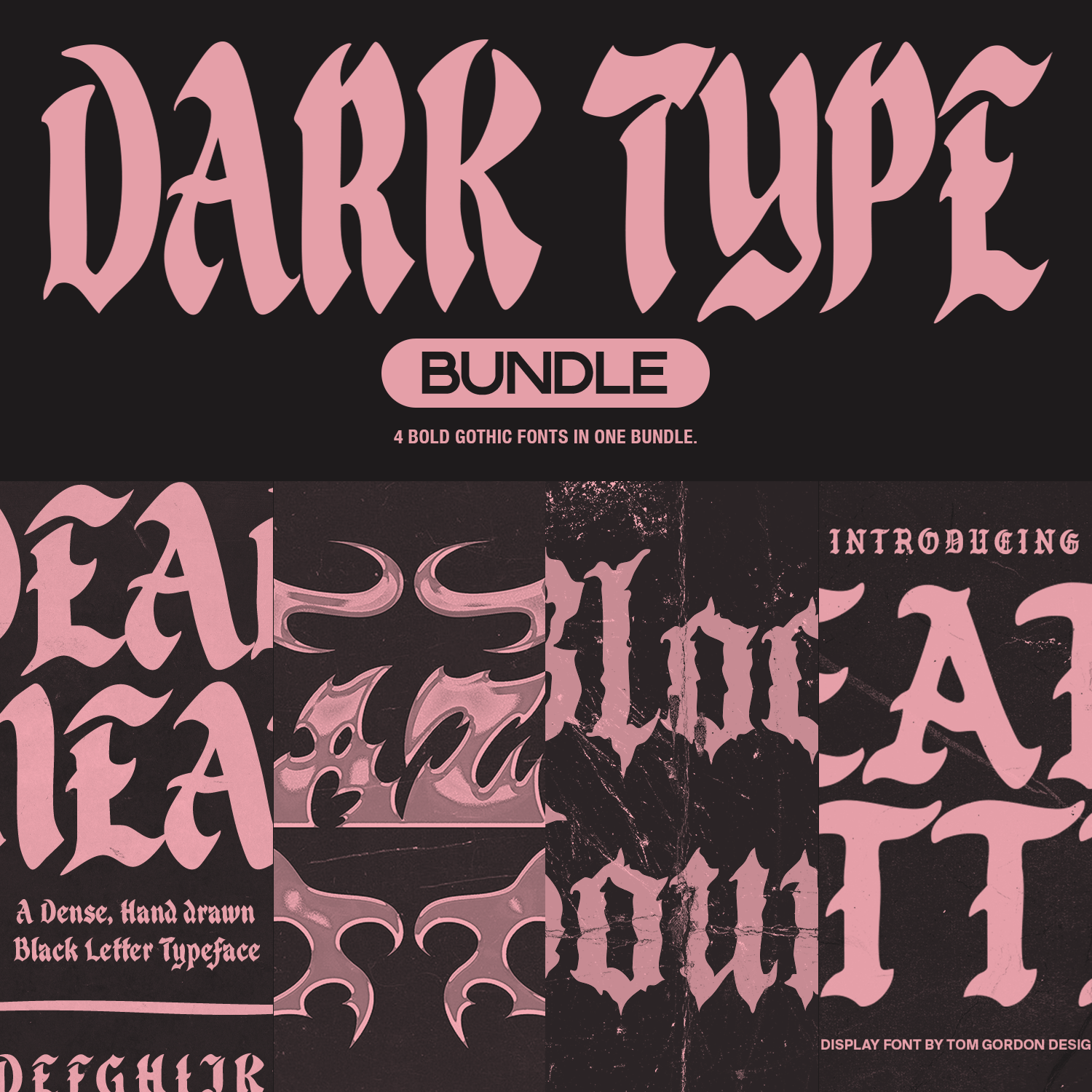 Dark Type Font Bundle