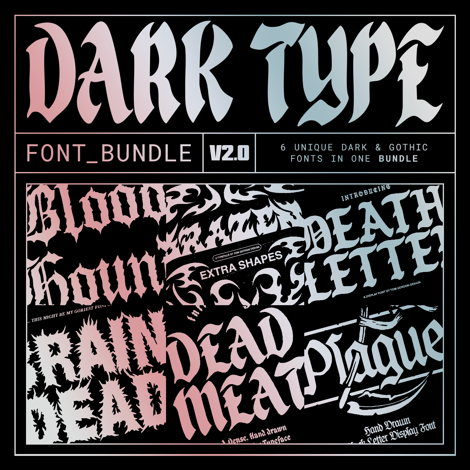 Dark Type Font Bundle V2.0