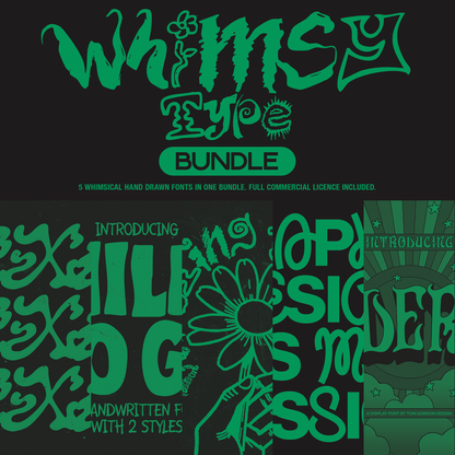 Whimsy Type Font Bundle