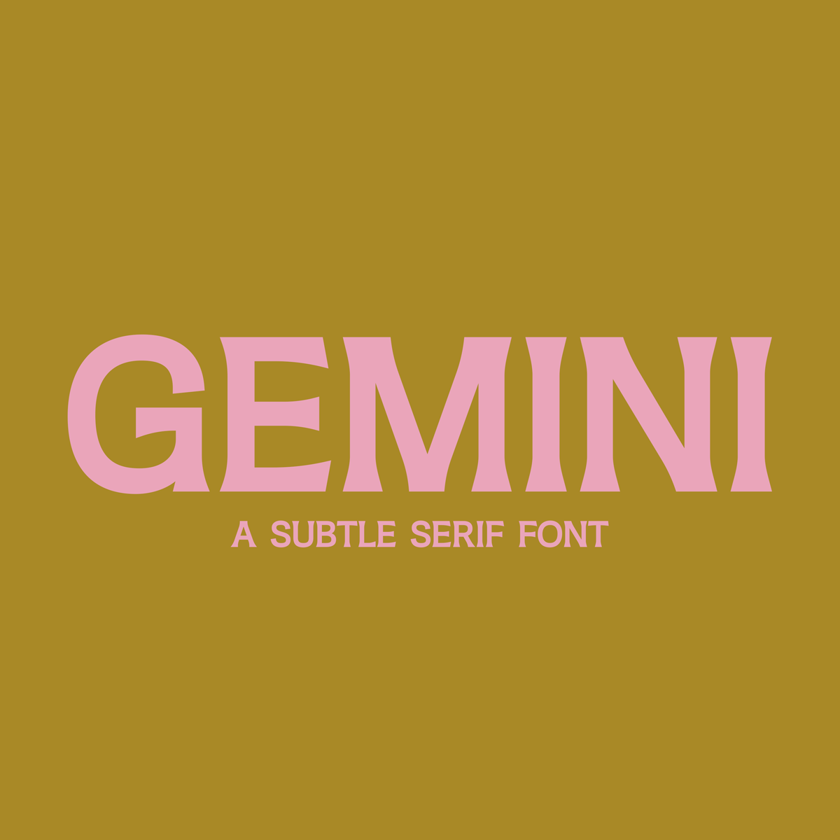 Gemini Serif Font